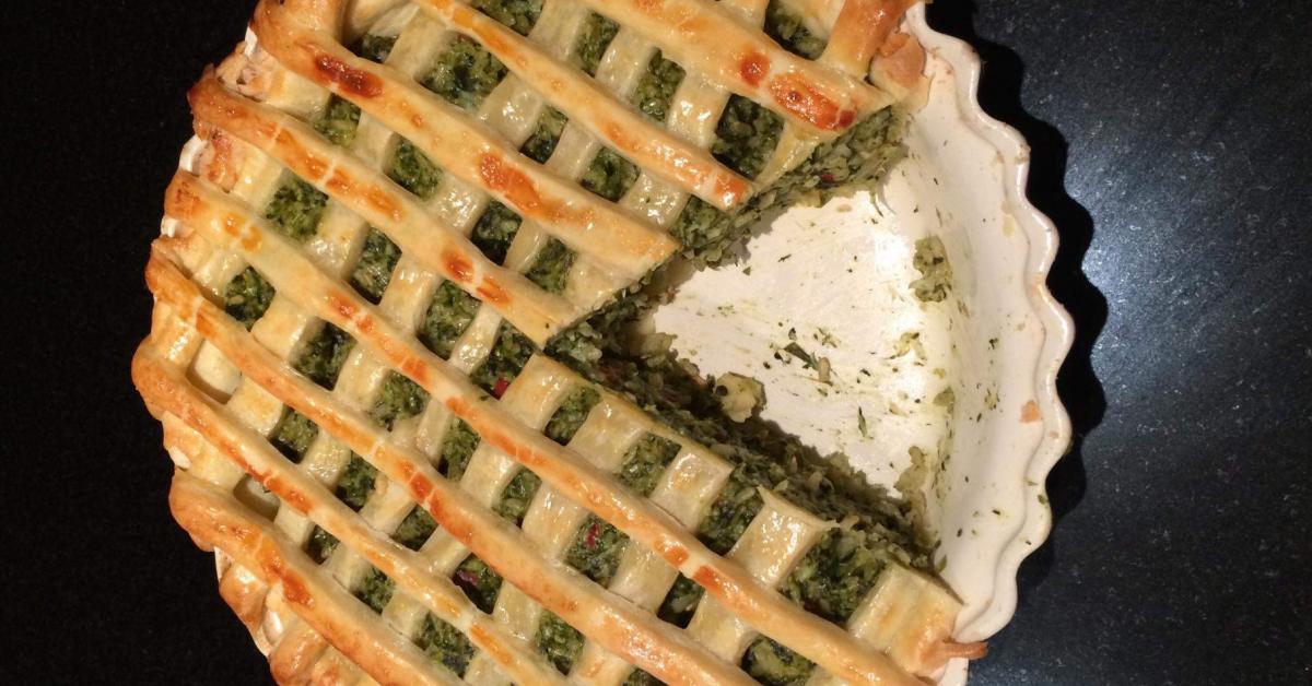 Brown Rice and Spinach Pie by Kylie Ansett Group Leader. A Thermomix