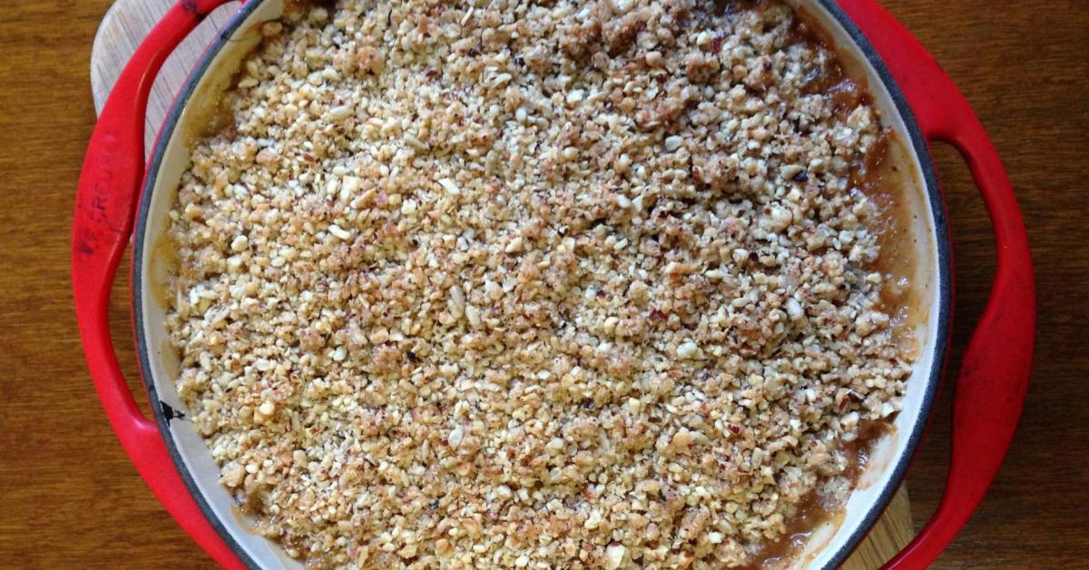 Hazelnut crumble topping by seasonal thermomixing. A Thermomix ® recipe