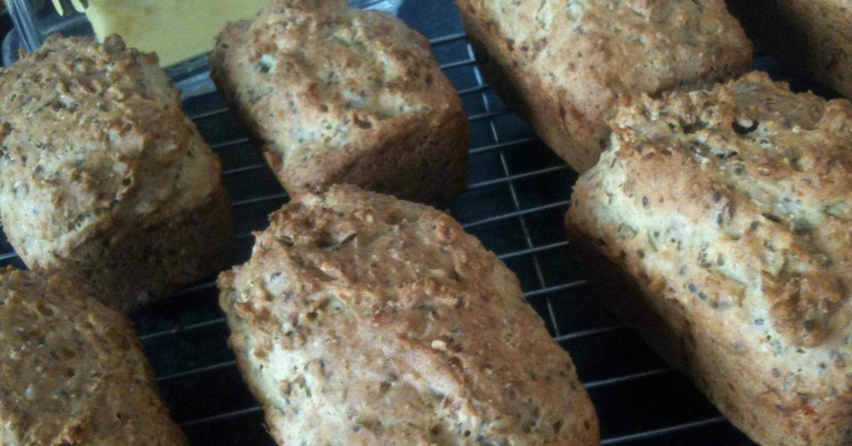 Chia, cheese and linseed Gluten Free bread by mylittlemod. A