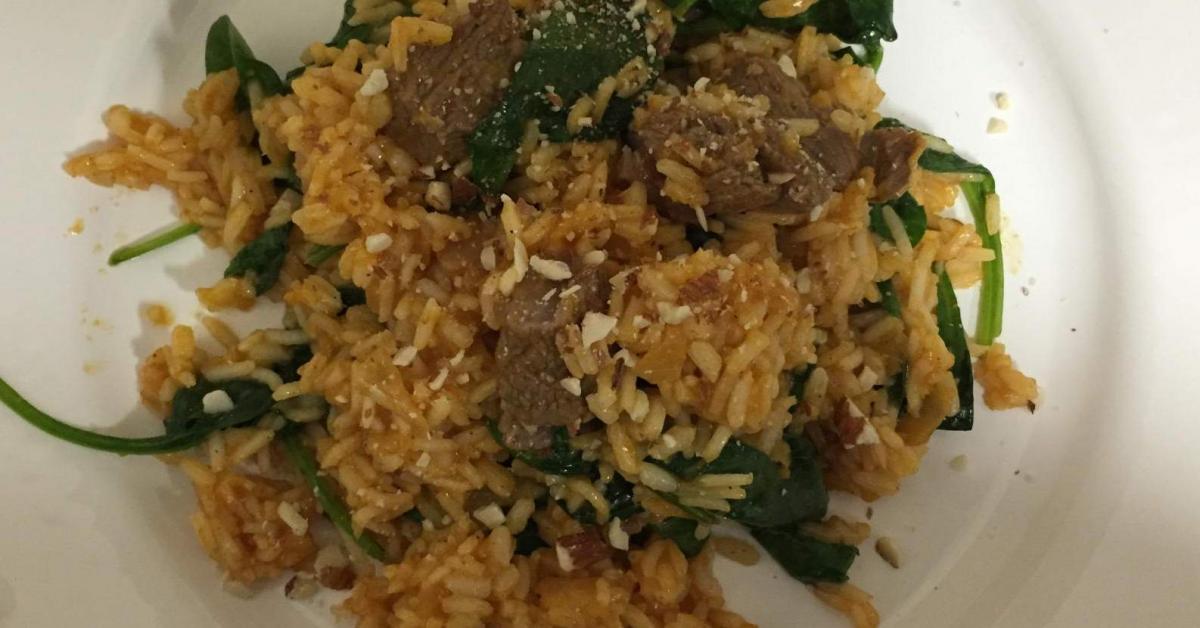 Lamb and Spinach Biryani by Marialeeuk. A Thermomix ® recipe in the