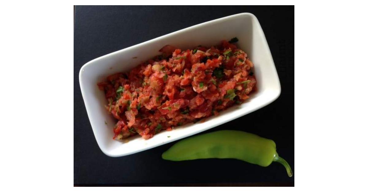 Fresh Tomato and Banana Chilli Salsa by cin2cook. A Thermomix ® recipe