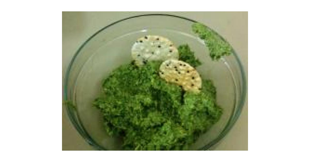 Coriander Chelation Pesto (raw food) by A Thermomix