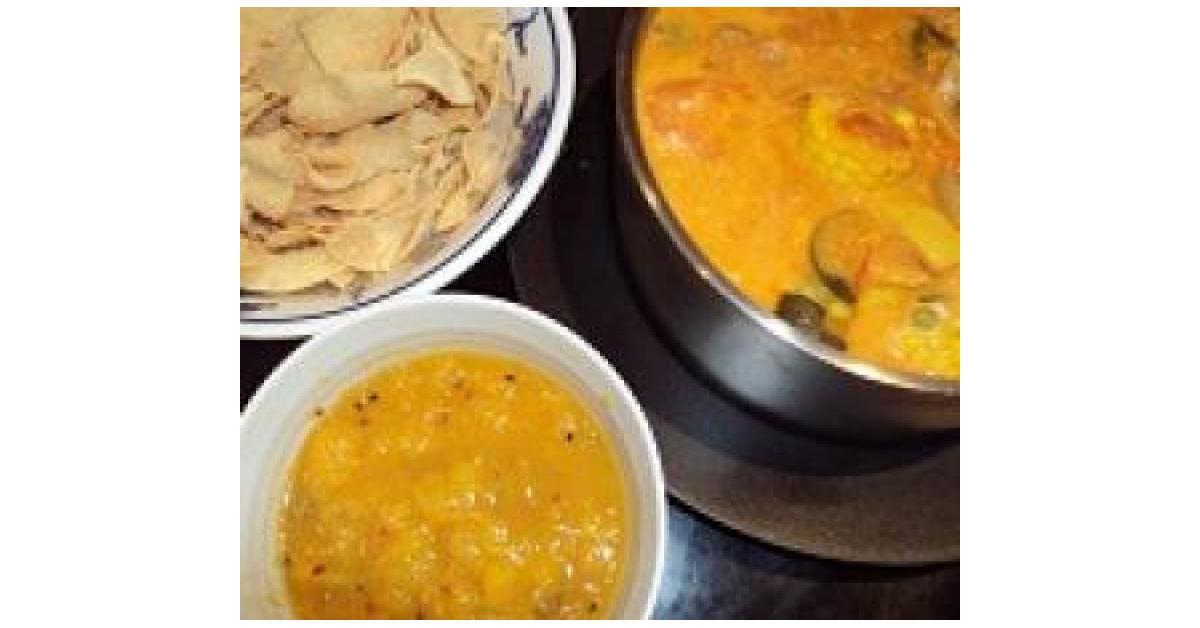 Fragrant Vegetable Curry with Mango Chutney by Kristine. A Thermomix