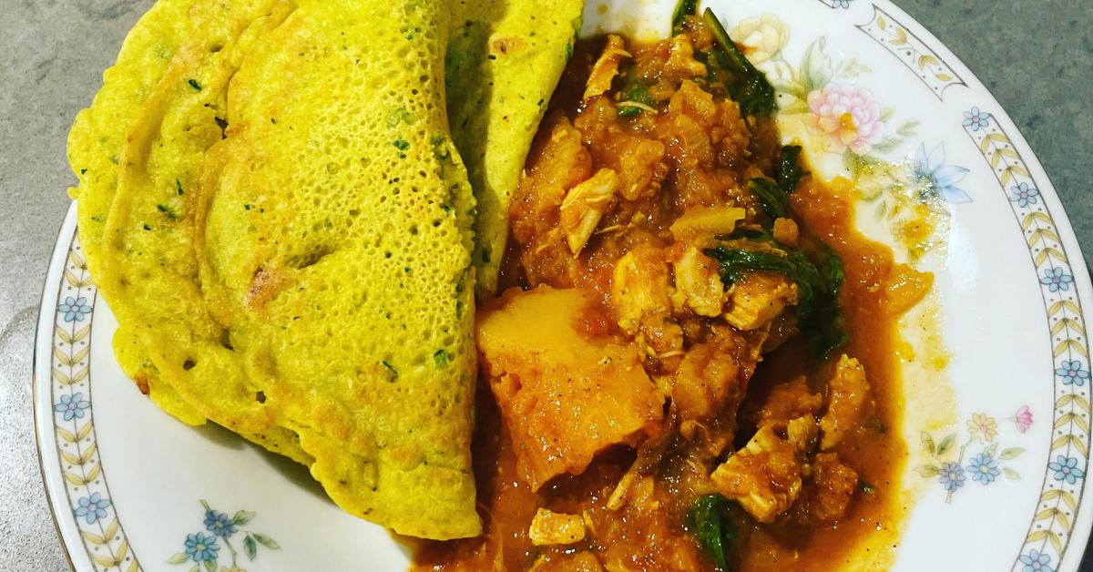 Chickpea Dosa by KimHarrison. A Thermomix ® recipe in the category