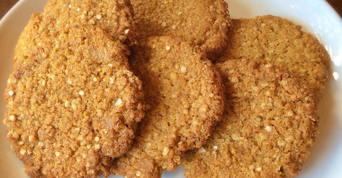 Quinoa and Lemon Anzac Biscuits by MsMonny. A Thermomix ® recipe in the category Baking sweet