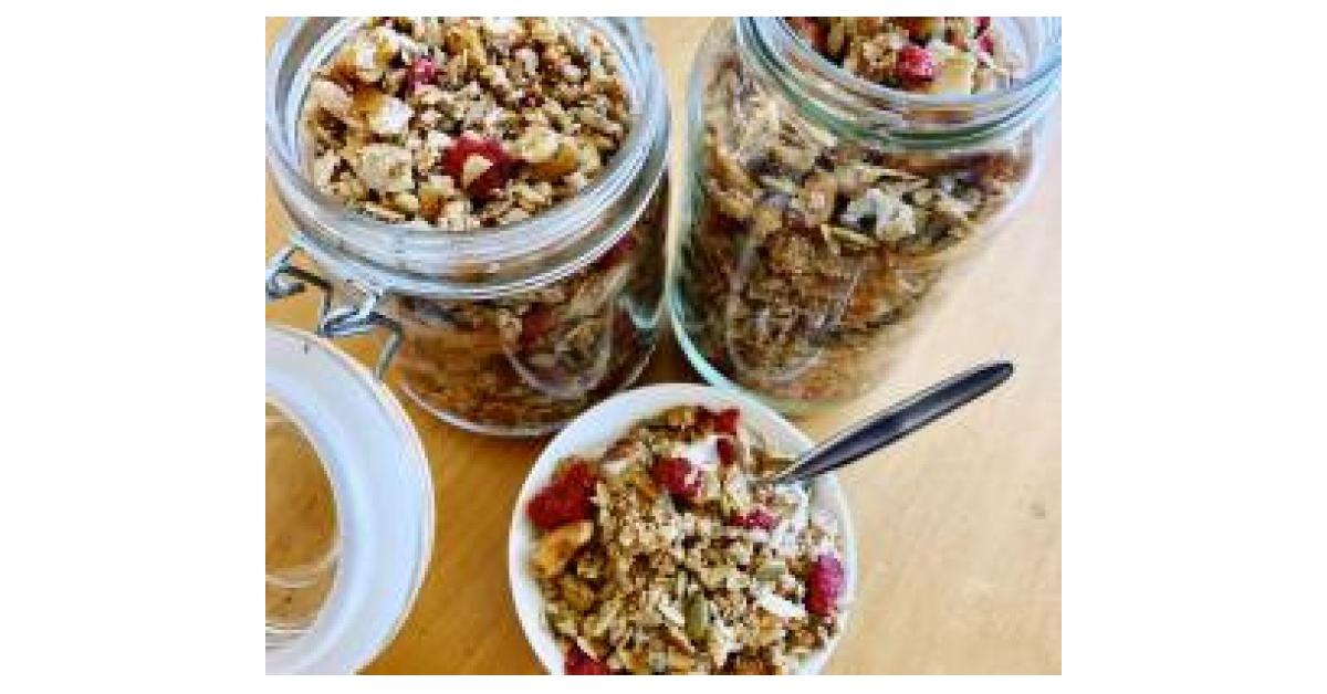 Grain free/Keto Raspberry Granola by Cheryl Willis Thermomix