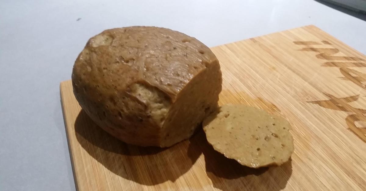 Seitan (vegan mock meat) with crumb mix and gravy by anniedee. A